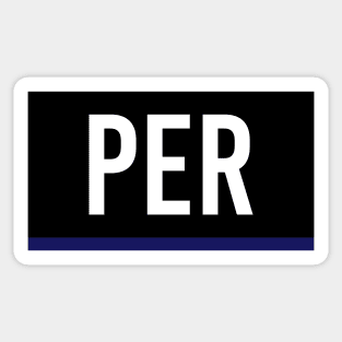 Sergio Perez Driver Tag Sticker